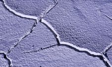 Crack In The Dried White Mud On Altiplano Stock Photos