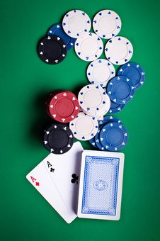 Playing Cards And Chips Royalty Free Stock Photo Playing Cards And Chips Royalty Free Stock Photo