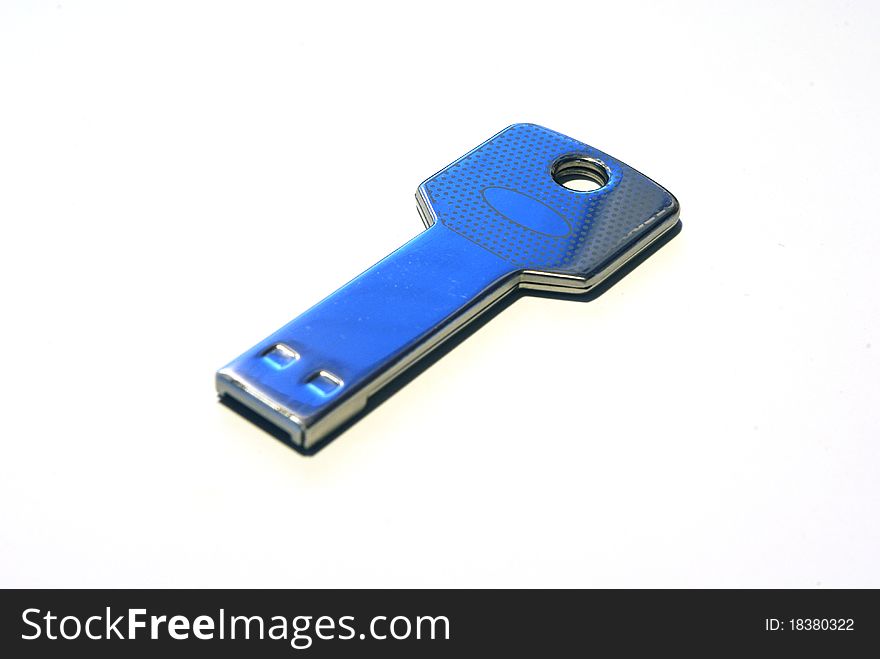 An usb flash drive, Its shape is very similar to the common keys. An usb flash drive, Its shape is very similar to the common keys