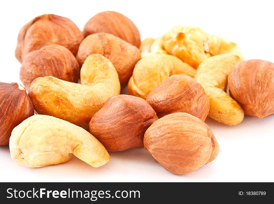 Hazelnuts And Cashews