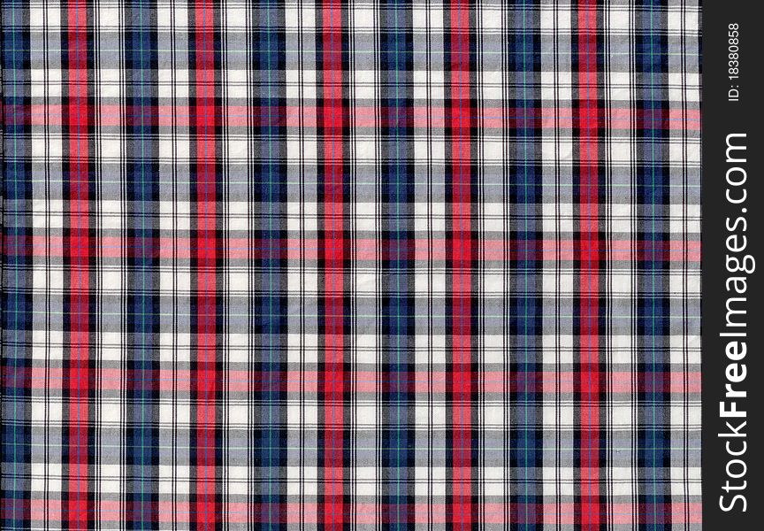 This is a checkered fabric. This is a checkered fabric