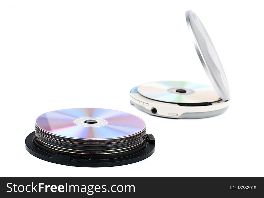 Cd-player and CDs.