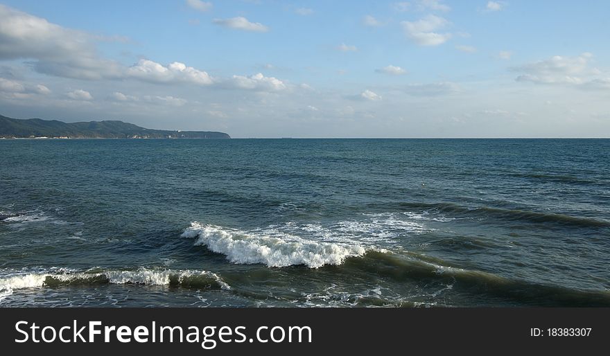 Amazing power of storming sea