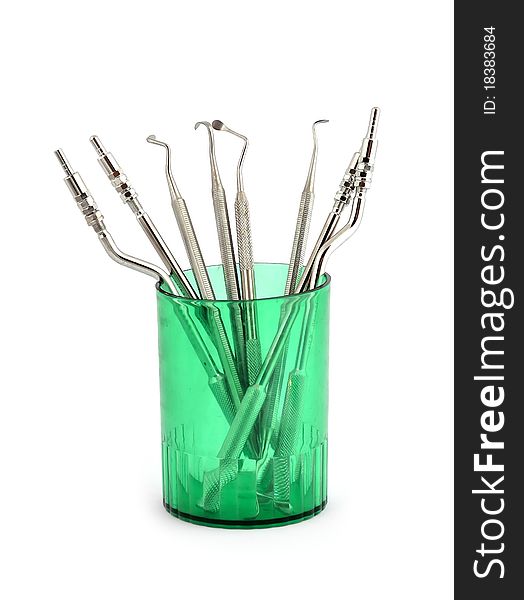 Tools for sinus lifting in a green glass