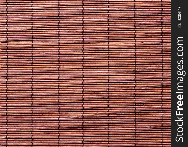 Bamboo mat background, natural texture