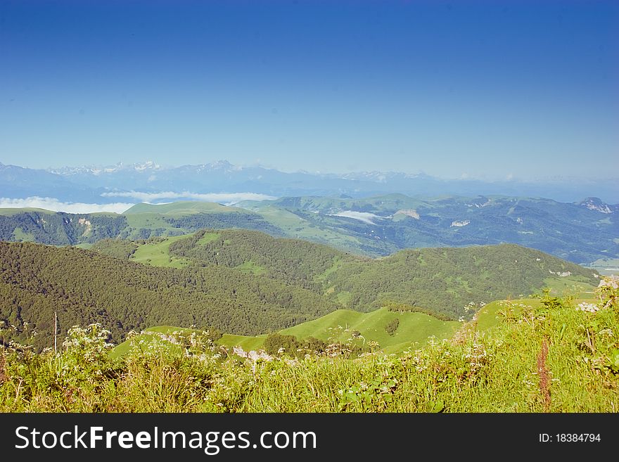 Image of Caucasus Mountains, summer