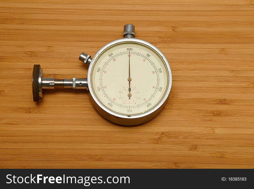 Instrument for measuring speed isolated on a white background