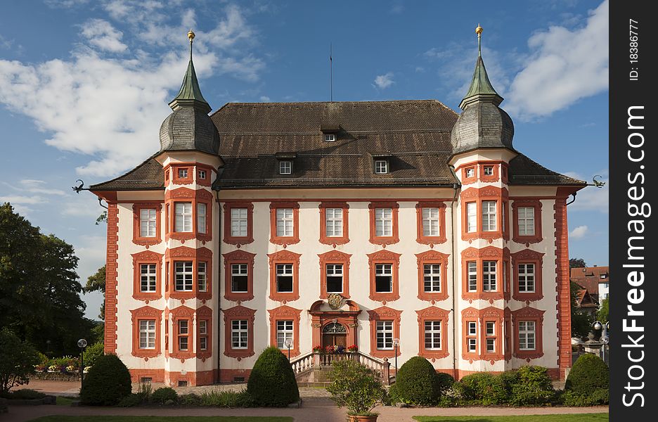 Bonndorf House in the Black Forest area of Germany is more a stately home than a real castle with fortifications. Built in the 18th century today it house some departments of local government.