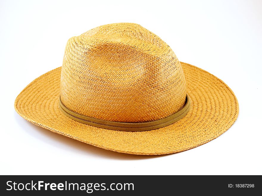 Panama hat isolated on white background