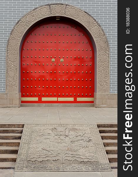 Chinese red gate