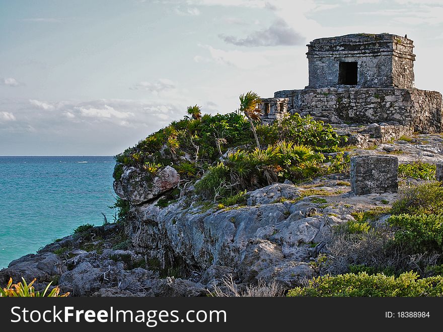 Mayan ruins in Tulum, Mexico. Mayan ruins in Tulum, Mexico.