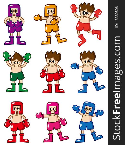 Cartoon Boxer Icon