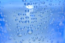 Underwater Light And Flowing Bubbles Stock Image