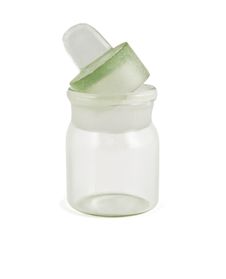 Jar Empty, Transparent, Glass With An Ajar Lid Royalty Free Stock Photos Jar Empty, Transparent, Glass With An Ajar Lid Royalty Free Stock Photos
