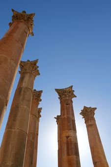 Ruins Of Greco-Roman City Gerasa. Royalty Free Stock Photography Ruins Of Greco-Roman City Gerasa. Royalty Free Stock Photography