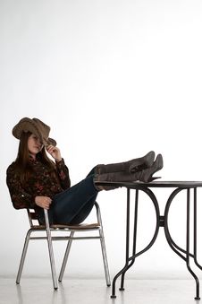 Cowgirl Stock Image