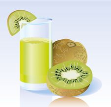 Fresh Kiwi Juice Royalty Free Stock Photography Fresh Kiwi Juice Royalty Free Stock Photography