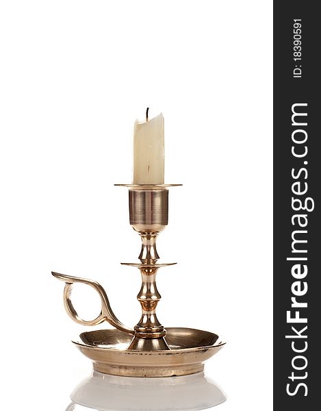 Candlestick with candle