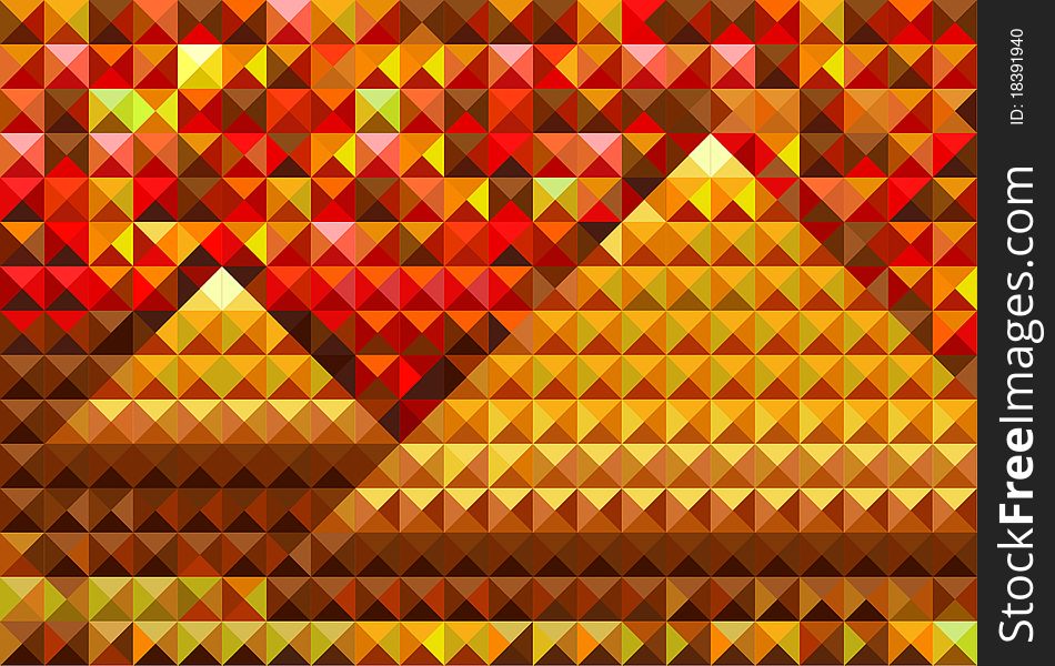 Gold pyramides. Abstract vector illustration. Gold pyramides. Abstract vector illustration