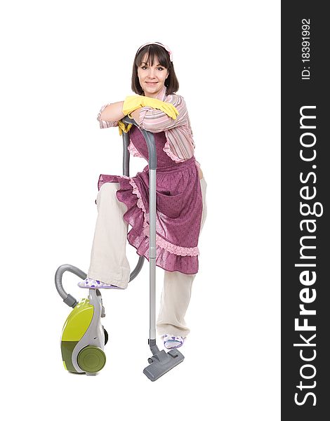 Woman With Vacuum