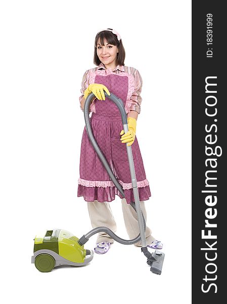 Woman With Vacuum