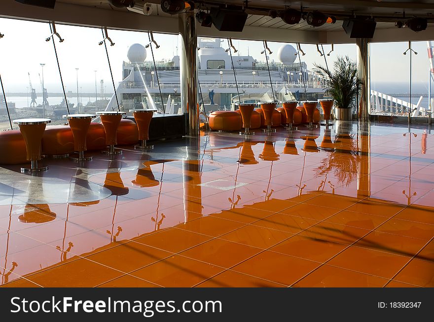 Cruise on a huge cruise ship. Cruise on a huge cruise ship