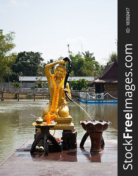 This Buddha Statue is important for river and sea in Thailand. This Buddha Statue is important for river and sea in Thailand.