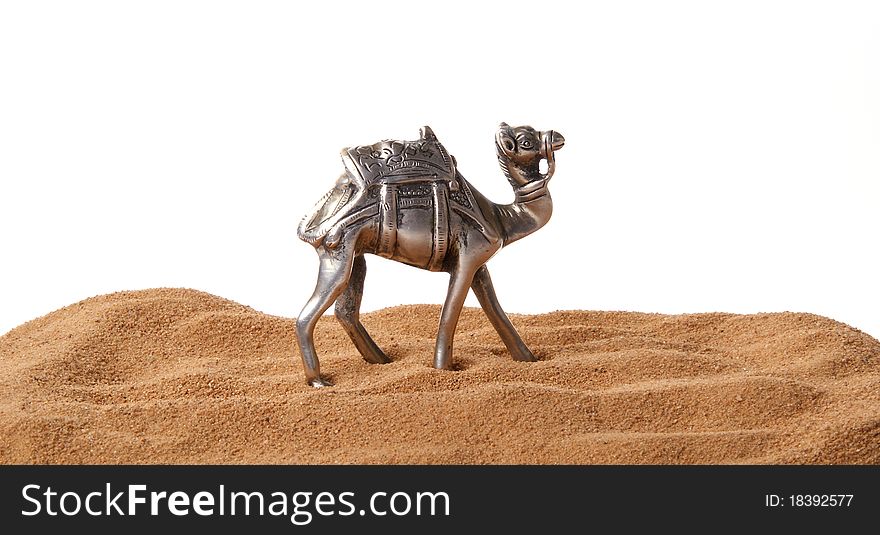 Souvenir Figurine Of A Camel Made Of Metal