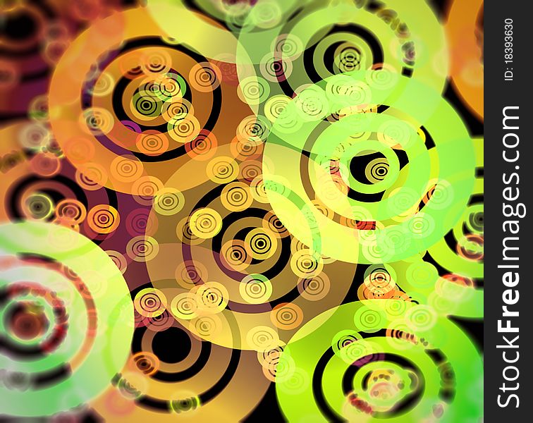 Colorful abstract background from retro round shapes. Colorful abstract background from retro round shapes