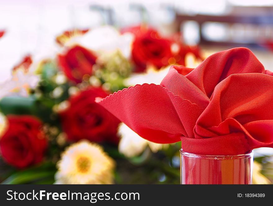 Still life table, selective focus