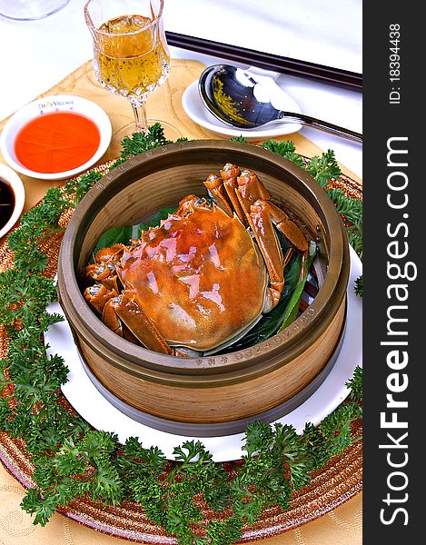 Steamed crabs from China Guangdong