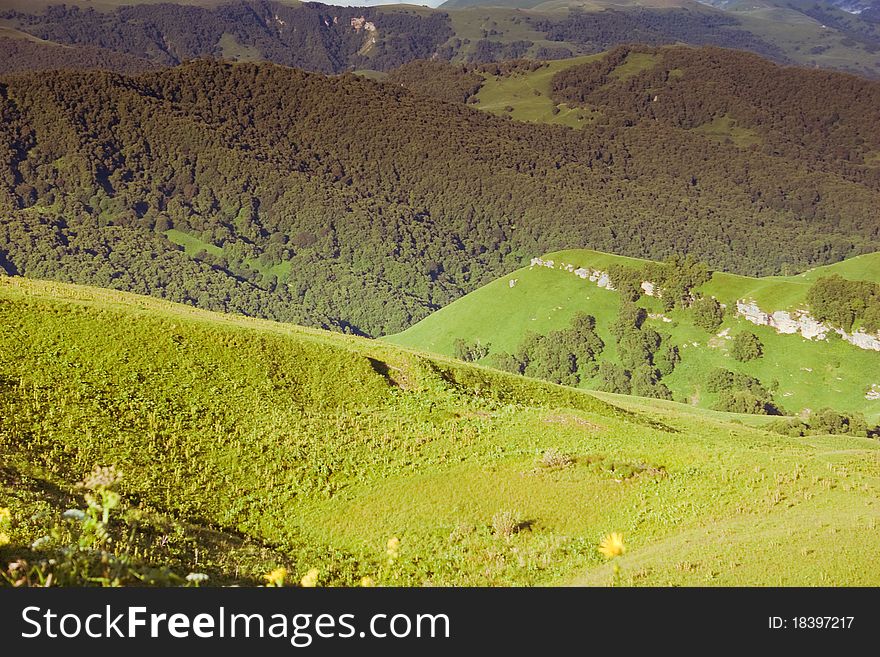 Image of Caucasus Mountains, summer