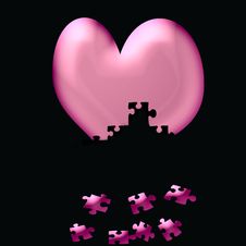 Heart Fall To Pieces Royalty Free Stock Photos Heart Fall To Pieces Royalty Free Stock Photos