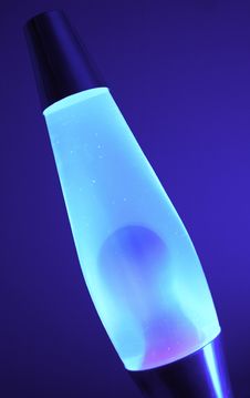 Blue And Purple Lava Lamp Royalty Free Stock Image
