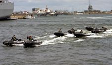 Little Boats At A Row Royalty Free Stock Image Little Boats At A Row Royalty Free Stock Image