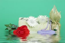 Spa Items - Water Effect Royalty Free Stock Photos Spa Items - Water Effect Royalty Free Stock Photos