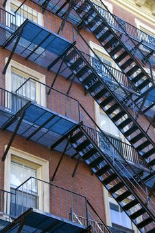 Iron Fire Escape Stock Image Iron Fire Escape Stock Image