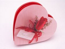 Valentines Candy Box - Rose 5 Stock Photos Valentines Candy Box - Rose 5 Stock Photos