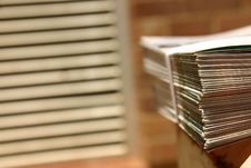 Bound Leaflets At A Printer Royalty Free Stock Photos Bound Leaflets At A Printer Royalty Free Stock Photos