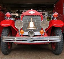 Antique Firefighters Truck Royalty Free Stock Photography Antique Firefighters Truck Royalty Free Stock Photography