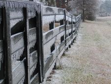 Icy Fence Stock Photo Icy Fence Stock Photo