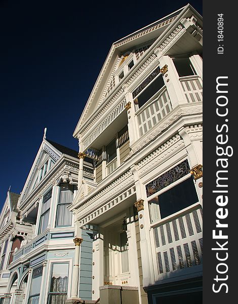 Victorian Houses at Alamo Square in San Francisco, California