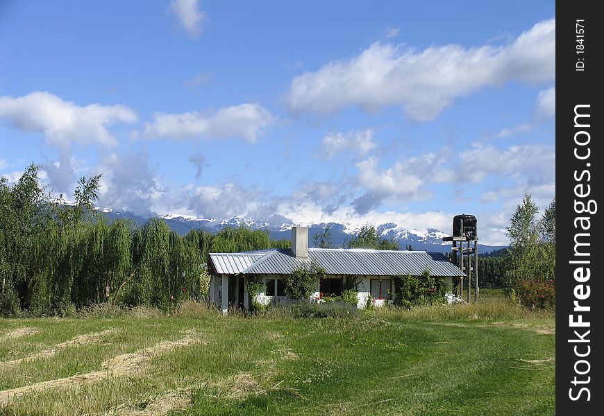 An agriculture farm in Patagonia in Agrentina