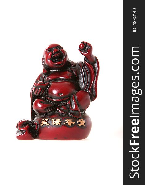 Picture of red buddha figure