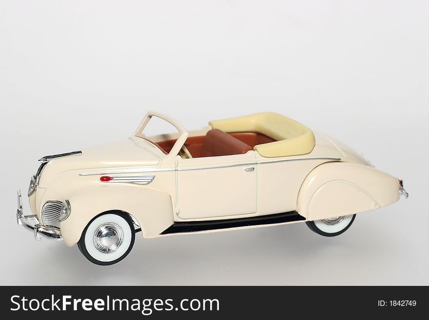 Picture of a 1938 Lincoln Zephir classic toy car. From my brothers toy collection