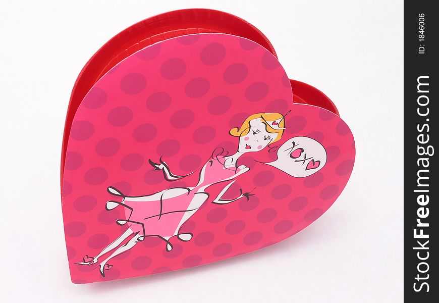 Valentine's box of chocolate with for lady saying XOXO. Valentine's box of chocolate with for lady saying XOXO