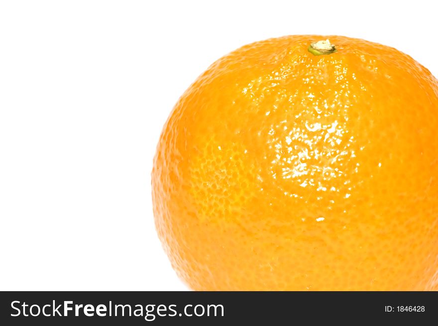 Series object on white: isolated - fruit - Close up mandarin