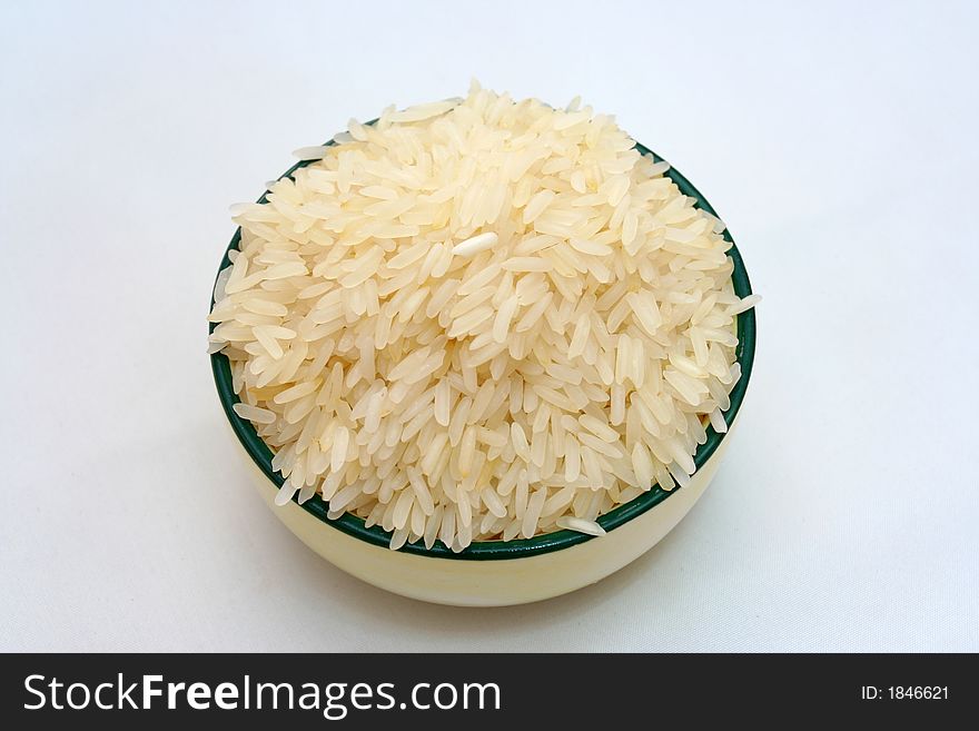 A bowl of fresh grains.