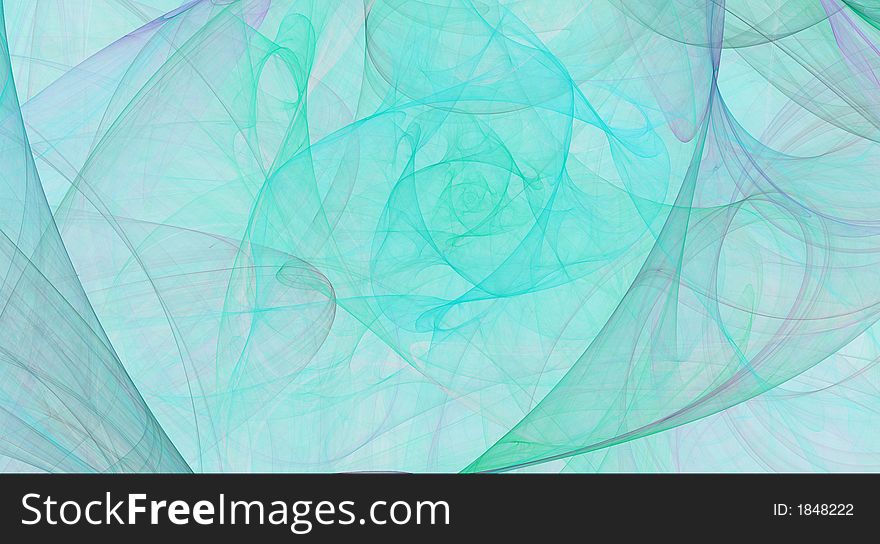 Light green waves abstract background