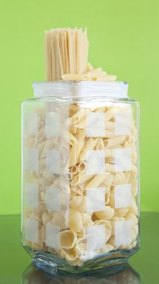 Shaped Pasta With Spaghetti Royalty Free Stock Photography Shaped Pasta With Spaghetti Royalty Free Stock Photography